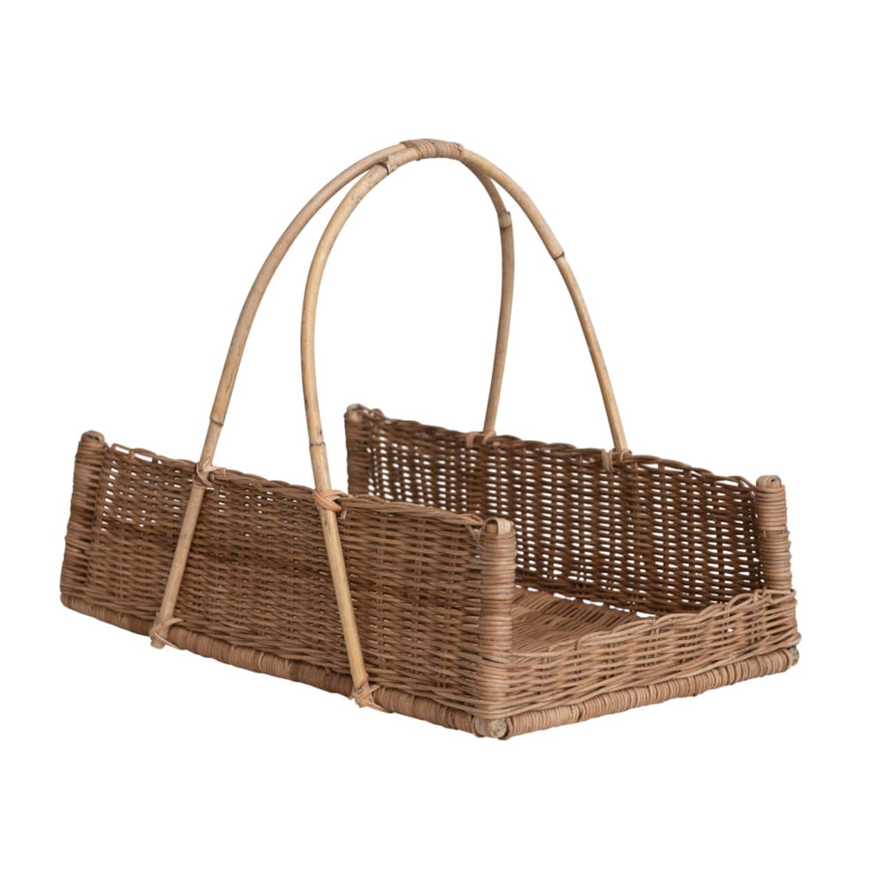 Hello Honey® 16" Natural Decorative Rattan Hanging Basket